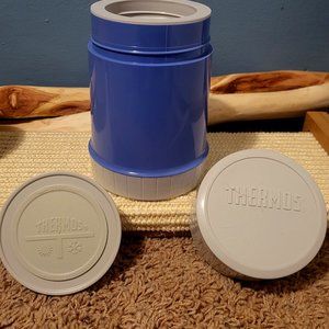 Vintage Blue 10oz Thermos in Excellent Condition